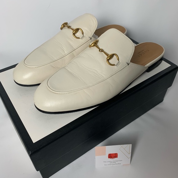 gucci beige mules